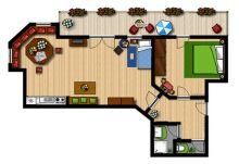Apartment TYPE C - 44 m2: