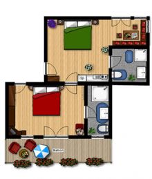 Appartement TYP D - 45 m²: