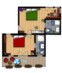 Apartment TYPE D - 45 m2:
