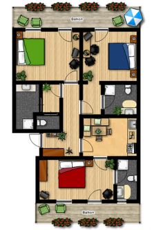 Apartment TYPE E - 88 m²